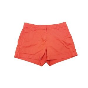 J Crew Chino Orange Short 3.5" Summer Daily Wear Women's Size 6